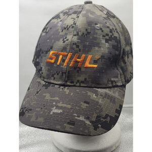 Stihl Outfitters Strapback Baseball Cap Multi OS Adjustable Embroidered Camo
